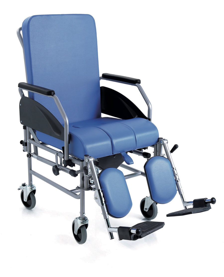 Sedia comoda reclinabile a 4 ruote