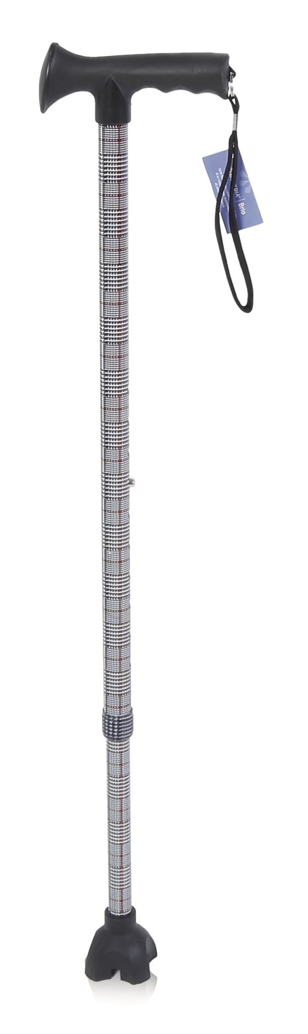 Bastone Alluminio Manico Morbido Quad - GEF Medica