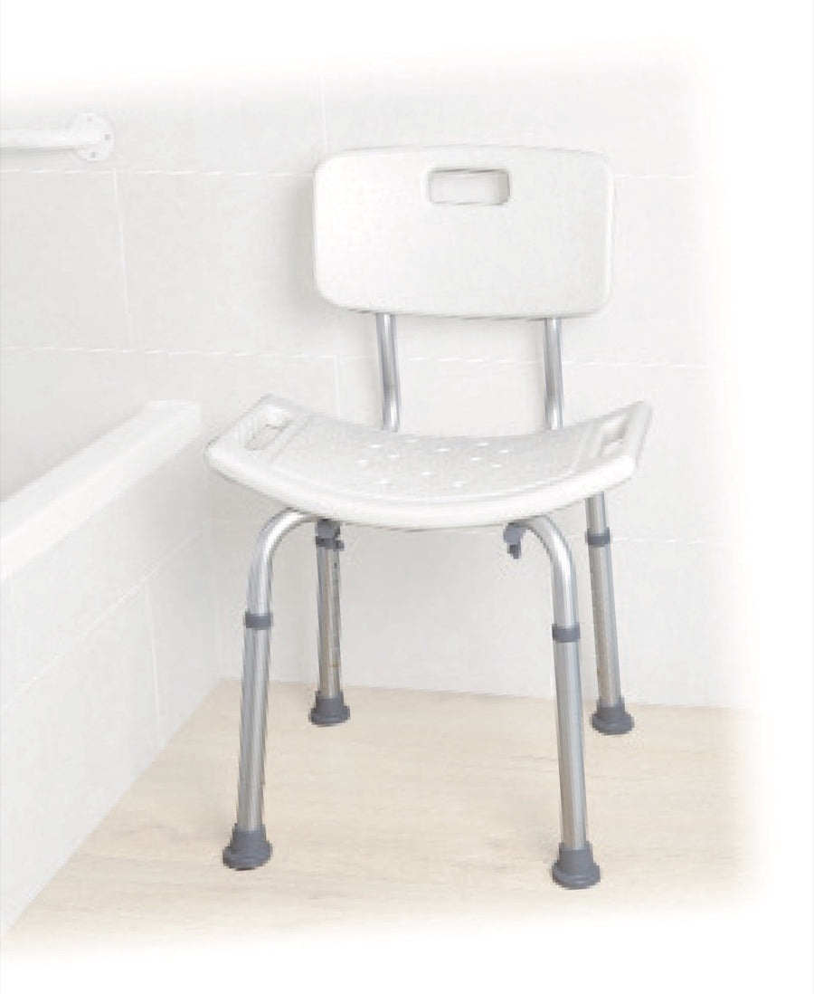 Sedile per bagno con schienale