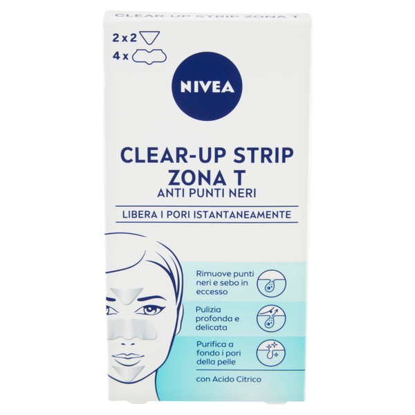 Nivea Visage Clear-up Strip Zona T 6pz Punti Neri – Cartone 12 pz