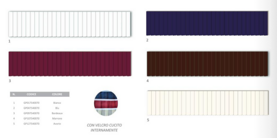 Gonne Plissé TNT 75x400 cm - Cartone 5 pz - Tessuto non Tessuto - Linea Elite