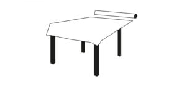 Tovaglia Rotolo TNT 1x50 metri - Cartone 5 pz - Tessuto non Tessuto - Linea Elite