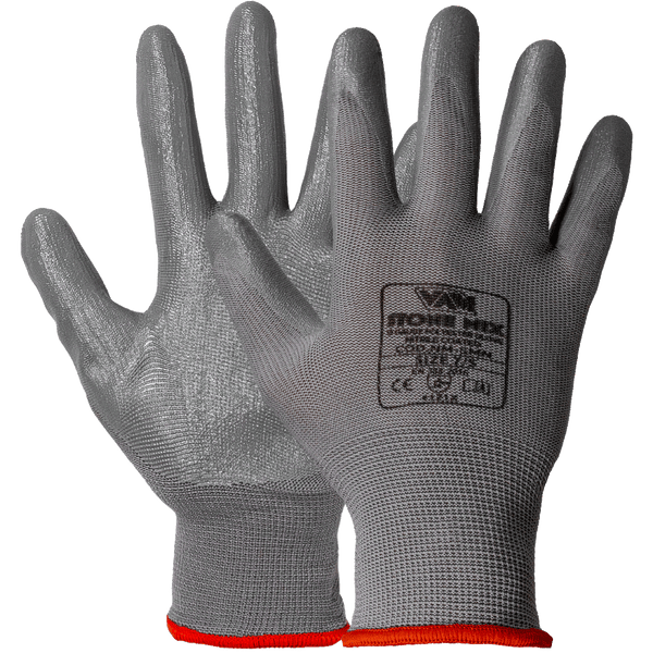 Guanti Poliestere Spalmati Nitrile VAM Mix - 240mm - Cartone 120 Paia