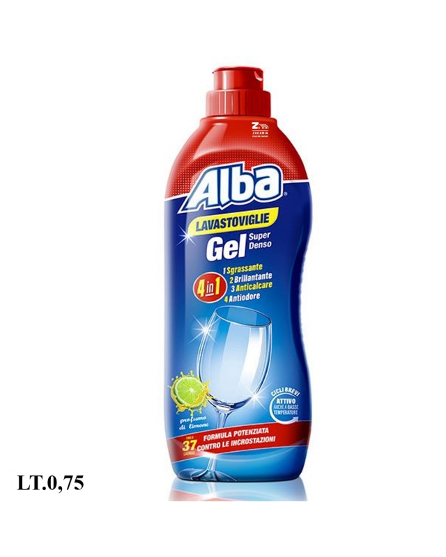 Alba Lavastoviglie GEL 750ml Limone – Cartone 12 pz