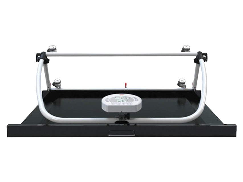 Bilancia a pedana digitale Wunder RW2.0 Move con corrimano e ruote, 300 kg - immagine 3