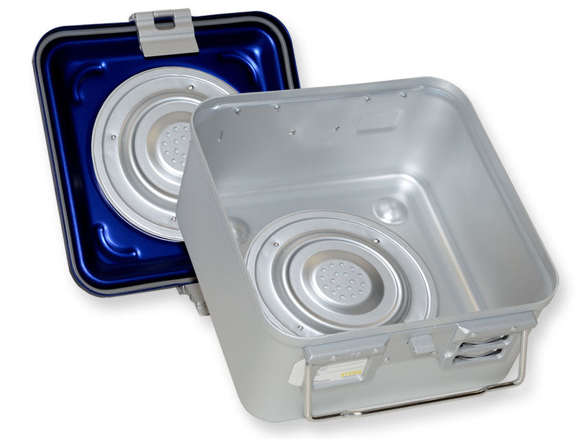 Container con Valvola Piccolo H 150 Mm - Blu Forato - immagine 1