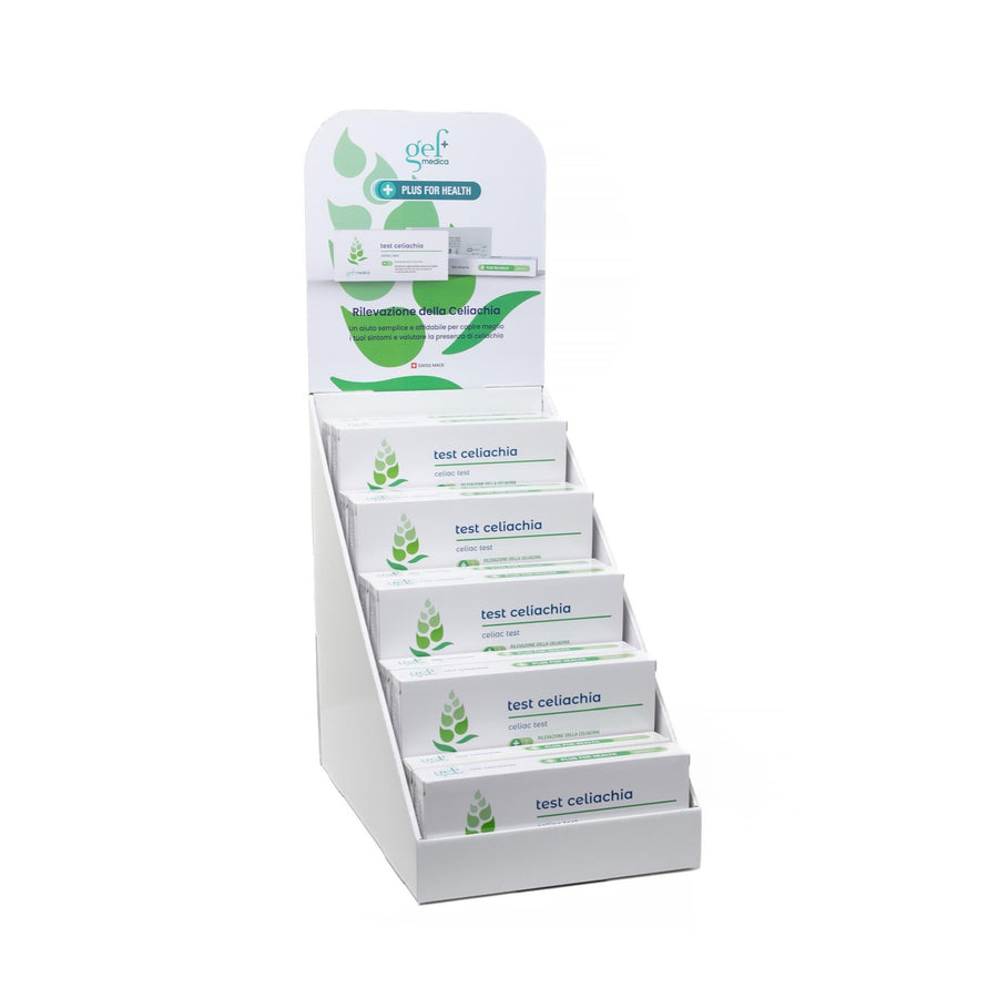 Expo Test Celiachia - Display da Banco con 20 test GEF Medica