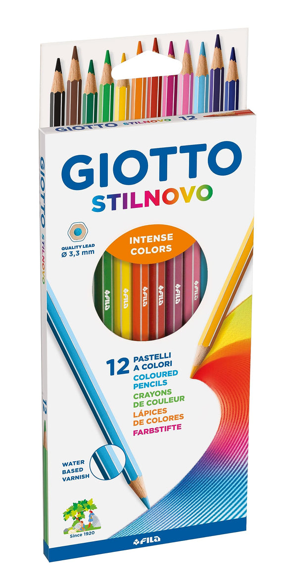 Giotto Pastelli Stilnovo 12 pz – Cartone 10 pz