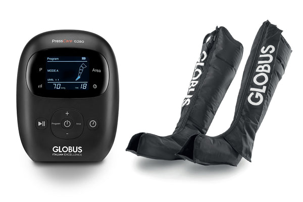 PressCare G280 taglia M Globus - dispositivo e gambali, packshot ufficiale