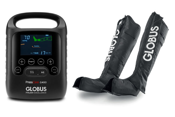 PressCare G400 taglia L Globus - dispositivo e gambali, packshot ufficiale