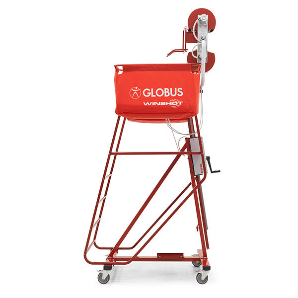 Winshot 1500 Globus - sparapalloni professionale con cestelli, vista frontale