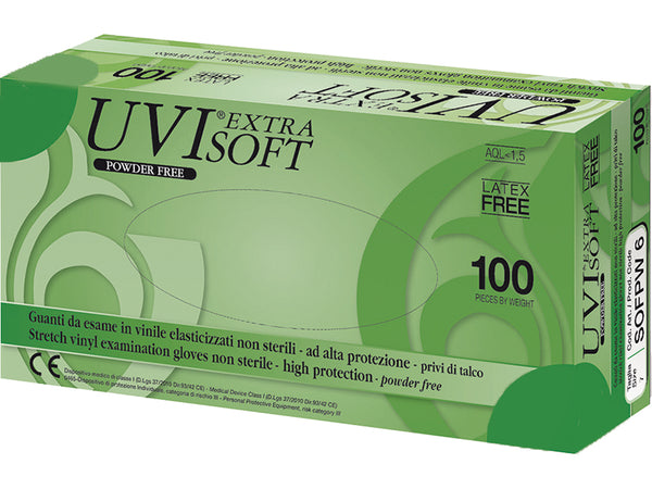Guanti in Vinile Senza Polvere Elasticizzati - Piccoli - Conf. 100 pz. - immagine 1