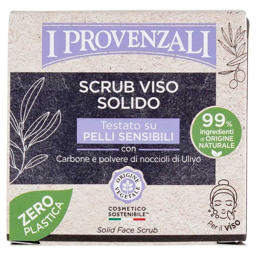 I Provenzali Sapone Scrub Viso al Carbone 70 g