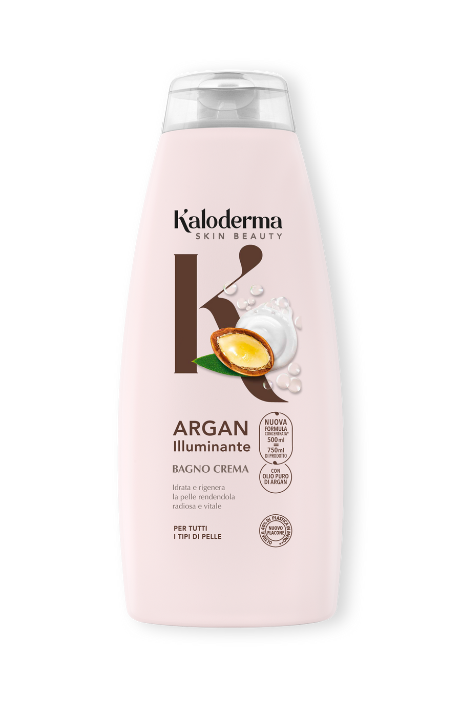 Kaloderma Bagnocrema Argan 500 ml, cartone intero da 6 confezioni.