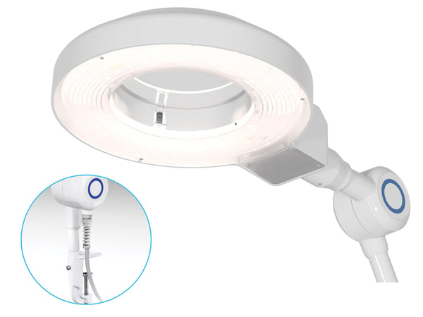 Lampada con Lente Gimanord Plus LED Bianca Regolabile - da Tavolo Disponibile Giugno 2025 - immagine 1