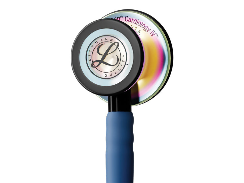 Littmann Cardiology IV — 6242C blu navy, testina arcobaleno - immagine 3
