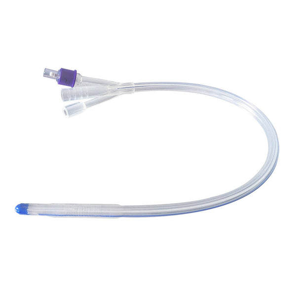 M+D CATH 3 VIE SILICONE Catetere Foley a 3 Vie Completamente in Silicone - Sterile - LATEX FREE