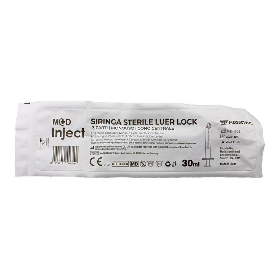M+D INJECT LUER LOCK Siringa Monouso 3 Parti - Sterile