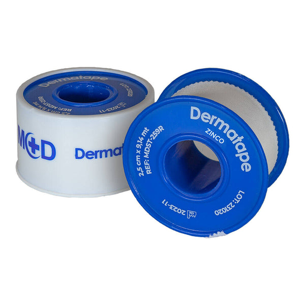 M+D DERMATAPE OSSIDO DI ZINCO Nastro con Ossido di Zinco su Rocchetto - Monouso - LATEX FREE