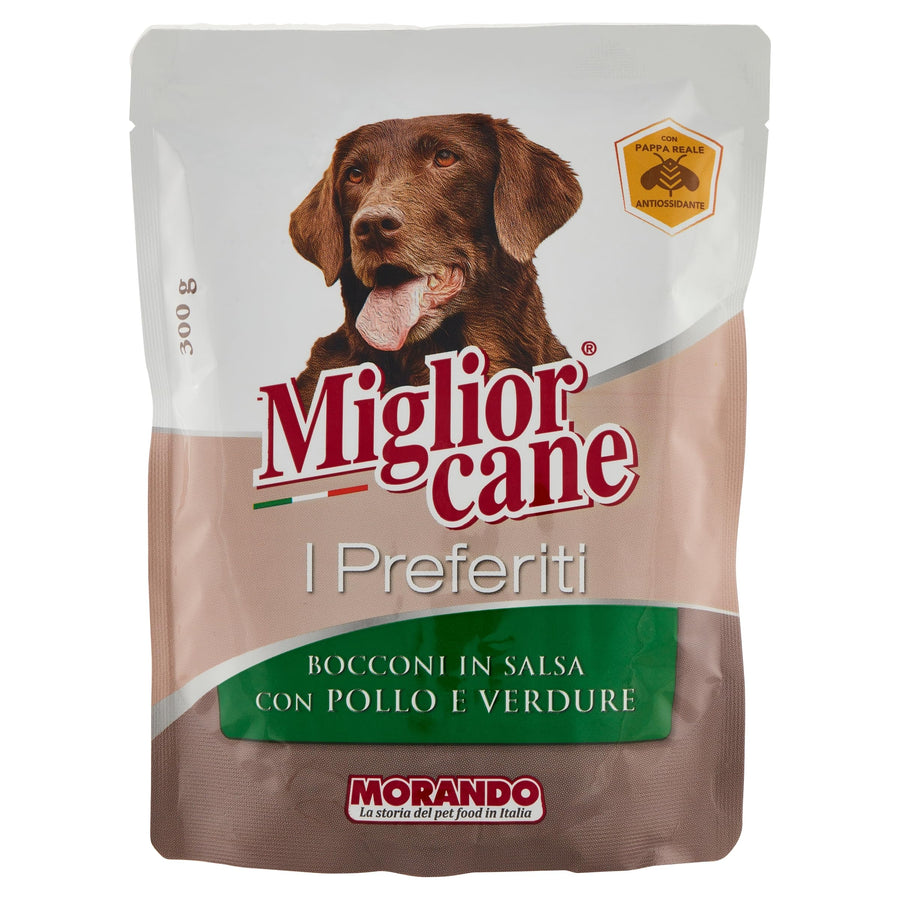 Migliorcane Bocconcini per Cani 300 g – Gusti assortiti – Pollo e verdure