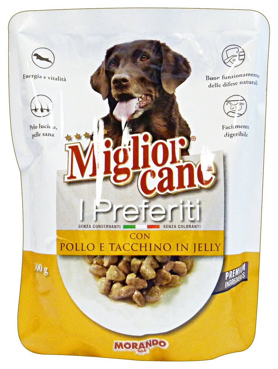 Migliorcane Bocconcini per Cani 300 g – Gusti assortiti – Pollo e tacchino