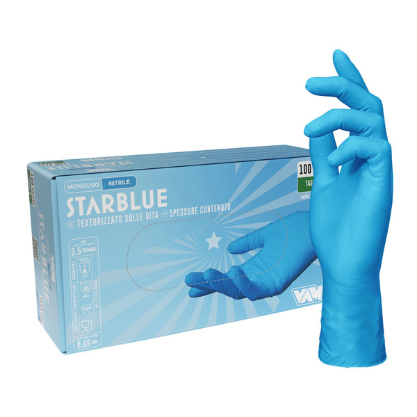 VAM Starblue guanti monouso nitrile blu