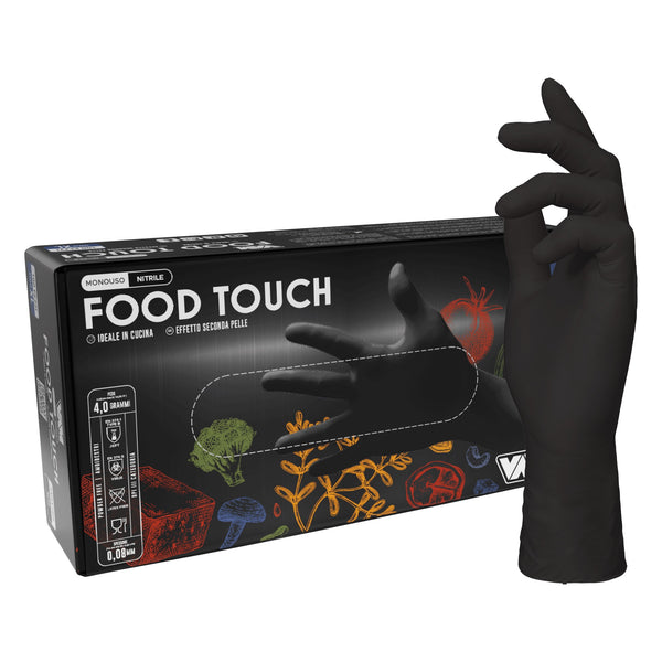 VAM Food Touch guanti monouso nitrile nero