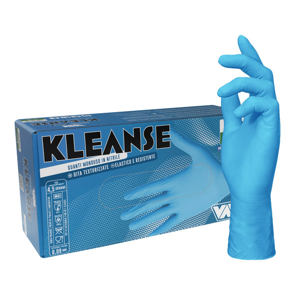 VAM Kleanse guanti monouso nitrile blu