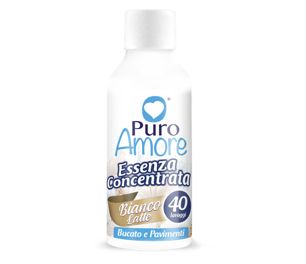 Flacone Puro Amore Essenza Concentrata Bianco Latte per bucato e pavimenti