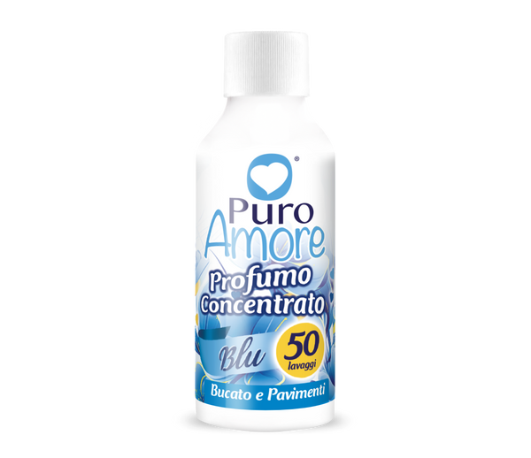 Flacone Puro Amore Profumo Concentrato Blu per bucato e pavimenti