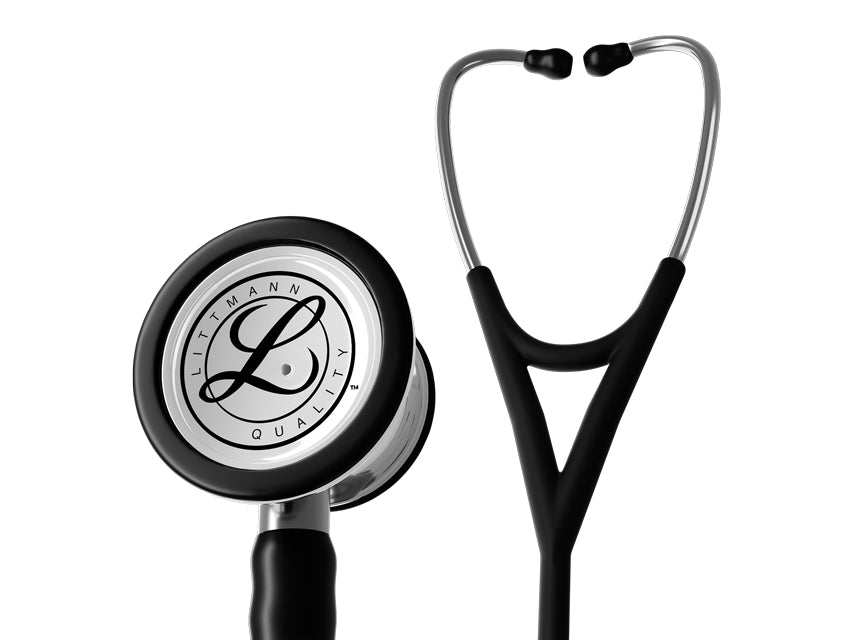 Stetoscopio 3M Littmann Cardiology IV 6177C, tubo nero, finitura specchio - immagine 4