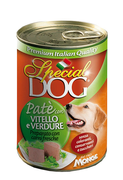 Monge Special Dog Paté con Vitello e Ortaggi 400 g — foto ufficiale Monge
