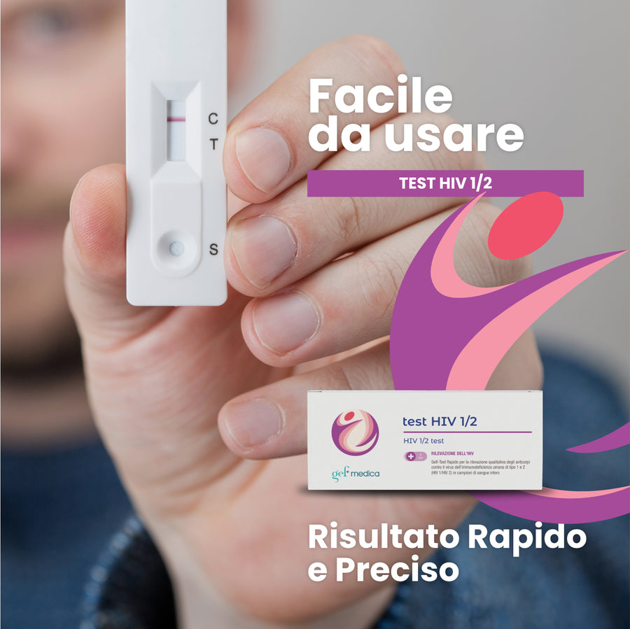 Test HIV 1/2 da casa - risultato rapido | Gef Medica