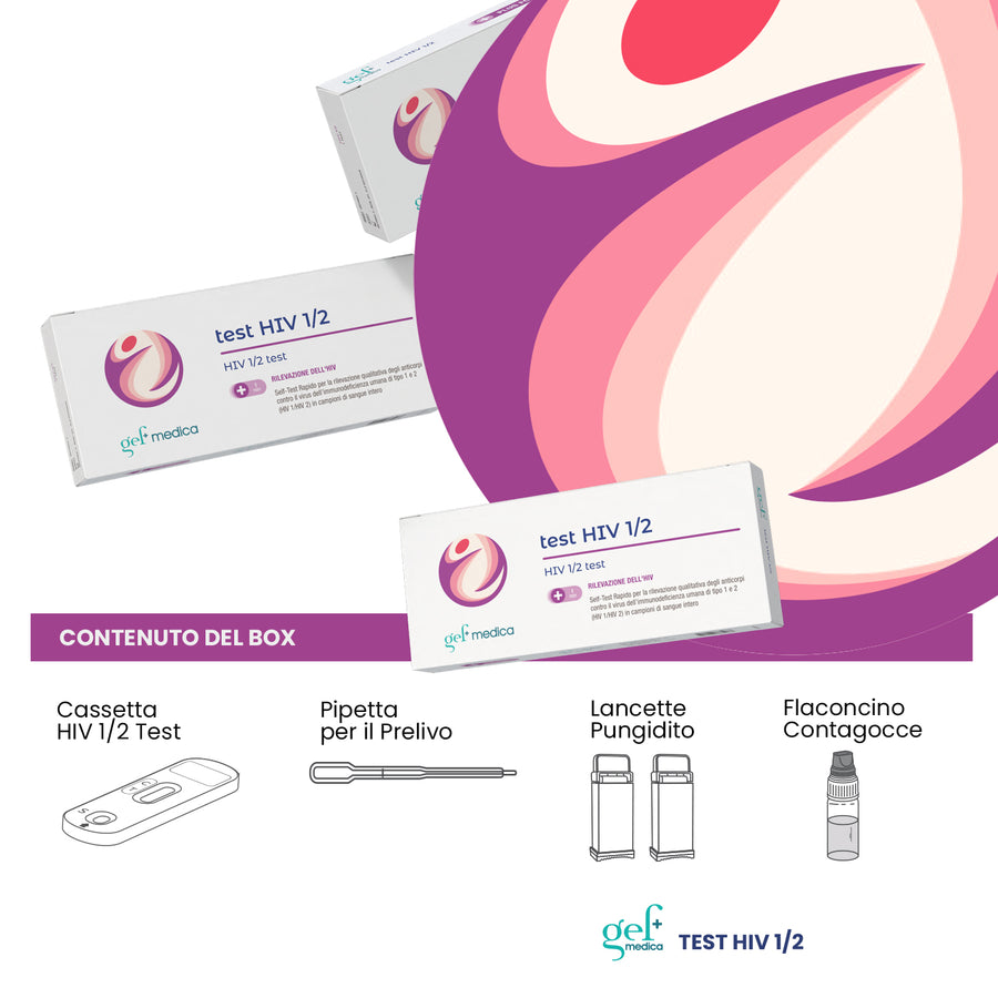 Test HIV 1/2 da casa - risultato rapido | Gef Medica