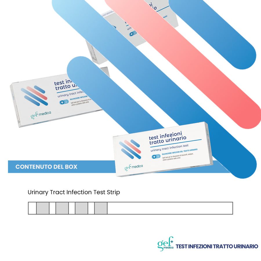 Test Cistite e Infezioni Vie Urinarie — 3 stick urine | GEF Medica