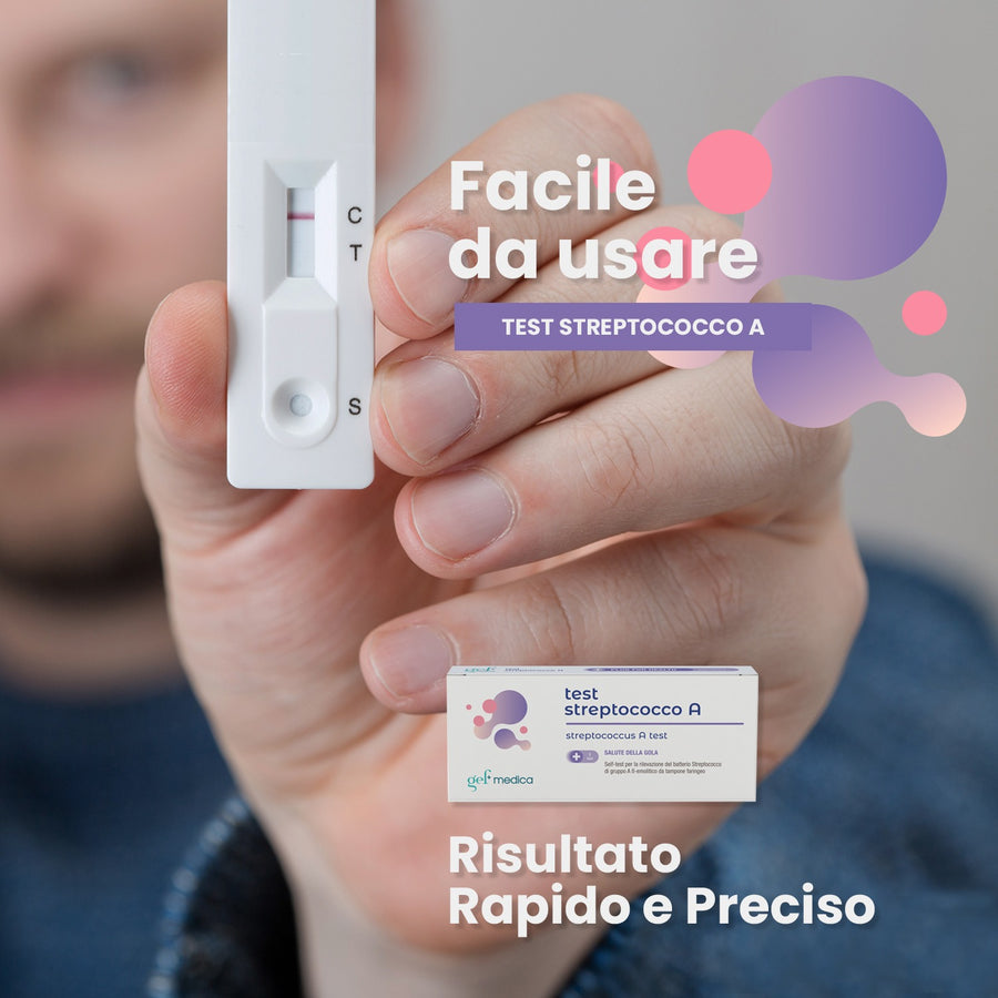 Test Streptococco A Rapido — 2 Test Faringei | GEF Medica