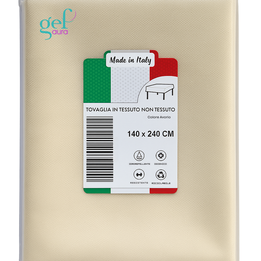 Tovaglia TNT 140x240 cm Monouso Professionale – Idrorepellente, Traspirante, Resistente – Certificata Oeko-Tex® – Made in Italy per Hotel e Ristoranti
