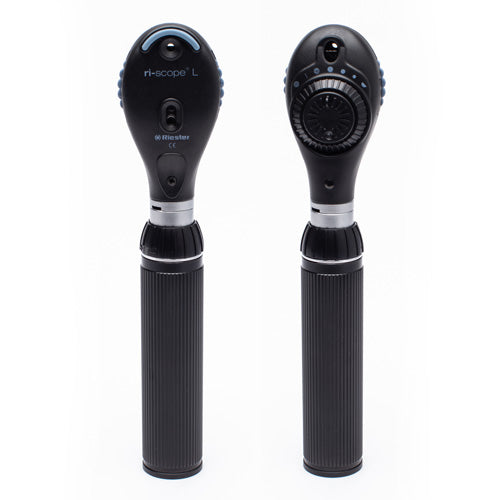 Testa Oftalmoscopio Riester RI-SCOPE L2 LED 3,5 V con Sistema Antifurto, confezione del prodotto