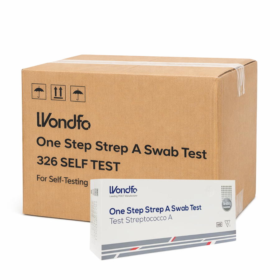 Test rapido Streptococco A Wondfo self test - Cartone 326 test