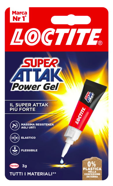 Loctite Super Attak Power Gel adesivo istantaneo 3 g
