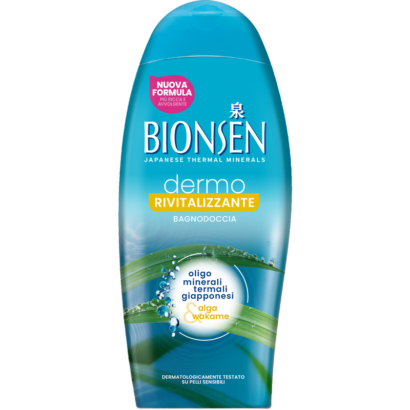 N28 001391 — Bionsen Bagno 550Ml Dermo Rivitalizzante, confezione singola; vendita in cartone da 12 pezzi