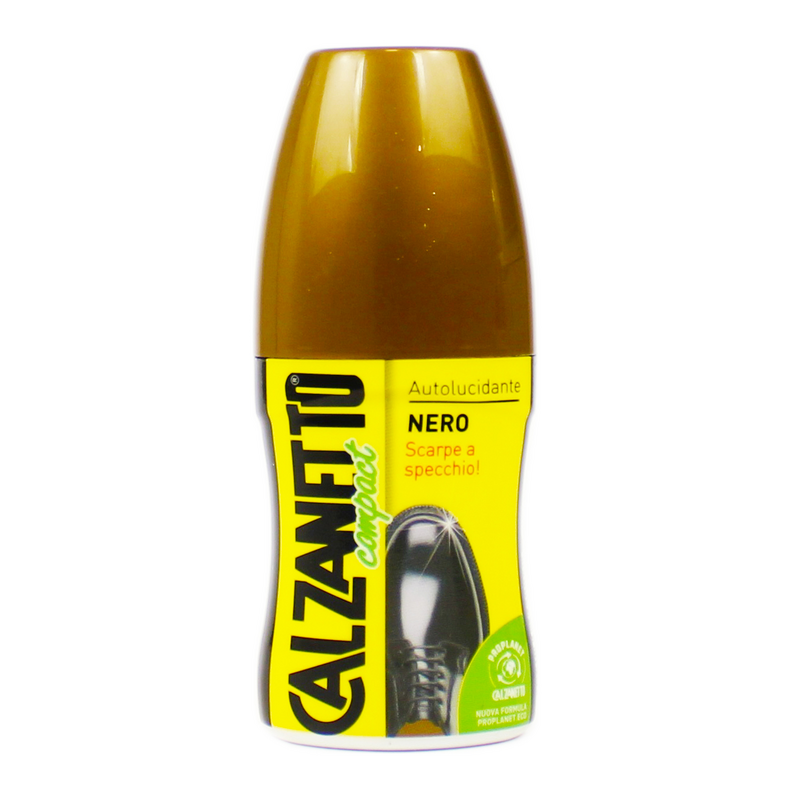 N28 001689 — Calzanetto Compact Autolucidante 60Ml Nero, confezione singola; vendita in cartone da 12 pezzi