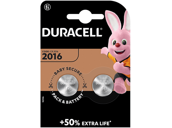 Duracell CR2016 pile a bottone al litio blister 2 pezzi