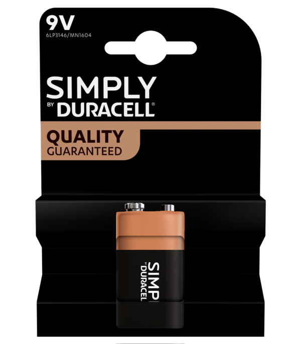 Duracell Simply pila 9 V blister 1 pezzo