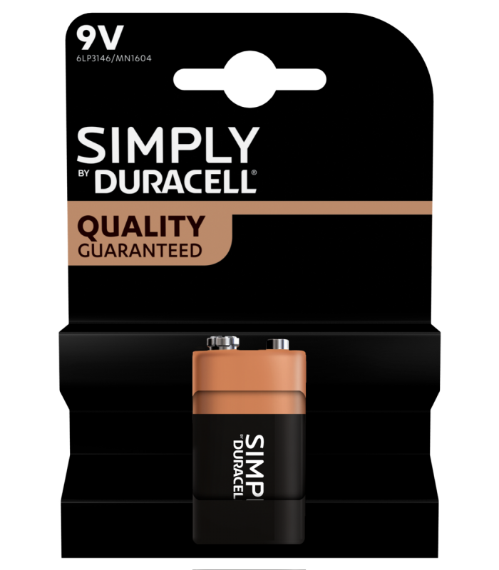 Duracell Simply pila 9 V blister 1 pezzo