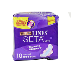Lines Seta Ultra pz 10 C/ali – Cartone 24 pz