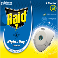 Raid Night&day Zanzare Ricarica Singola – Cartone 12 pz