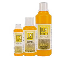 LH Iodo 10% disinfettante - flaconi 125 ml, 500 ml e 1000 ml