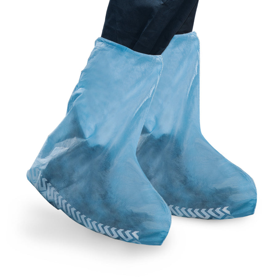 Gambali monouso Track Boot Ajsia PLP 30g schiuma antiscivolo 36x36cm DPI I - cod. 14025 - cartone 500 pz