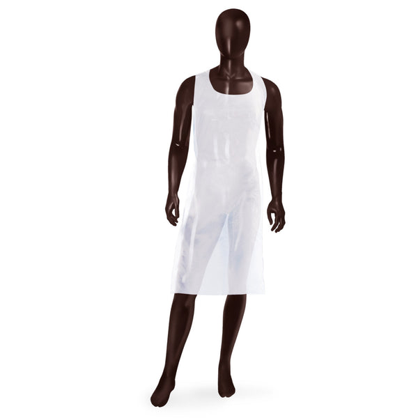 Grembiule monouso DISPENSER APRON Ajsia LDPE 30my 70x120cm food contact DPI I - 2 colori - box dispenser 100 pz